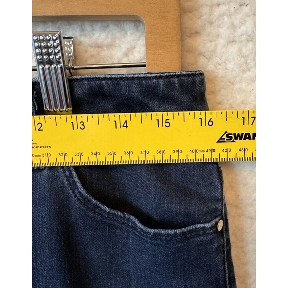 Chicos Womens Platinum Jeans Size .5 Tall 6  Blue Mid Rise Tapered Classic Denim - Picture 9 of 12